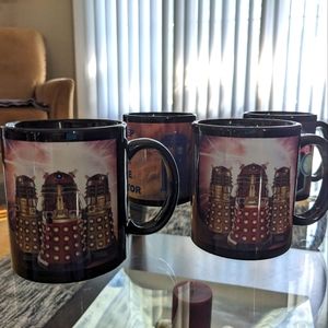 Doctor Who Mugs, set of 4